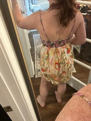 Free People Rows of Flowers Shorts Romper thumbnail 4