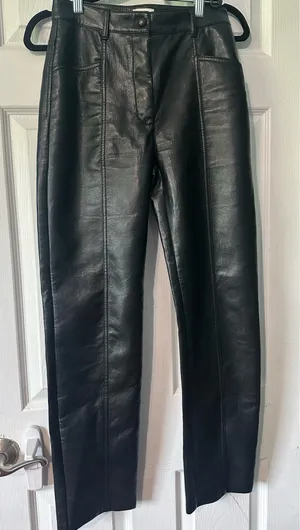 Wilfred Aritzia Rebel Vegan Leather Pants thumbnail 4