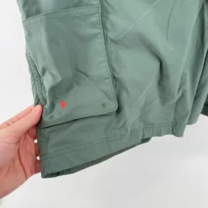 Duluth Heirloom Gardening Bib Shortalls Sage‎ Green Women L Overalls Shorts READ thumbnail 7