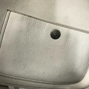 Coach Chelsea Cream Pebble Leather Hobo Shoulder Bag EUC Vintage thumbnail 9