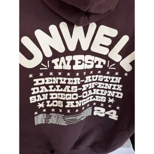 Unwell West Tour 2024 hoodie‎ size large thumbnail 4