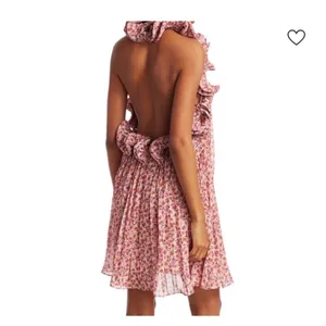 Amur‎ Mimi Halter Ruffle Pleated Mini Dress thumbnail 2