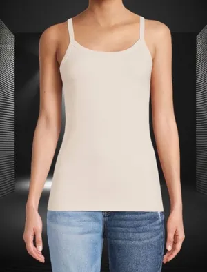 No Boundaries Ribbed Scoop Neck Tank Top- Small thumbnail 1