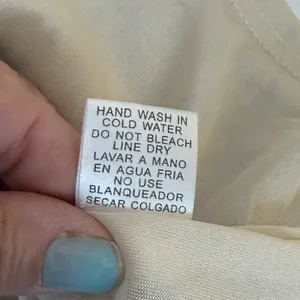 Entro Beige Yellow Linen Blend Dress Size Large Boho Chic Bohemian Sunburst Sun thumbnail 8