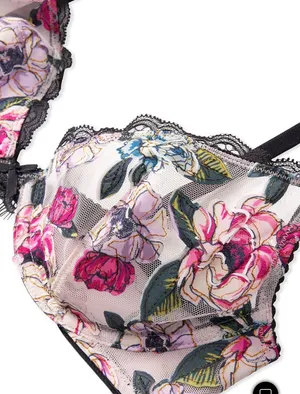Victoria’s Secret Floral Embroidered Bra thumbnail 3