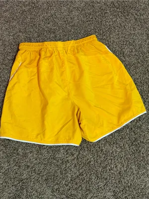 Nike Men’s Bright Yellow Athletic Shorts with White Trim thumbnail 2