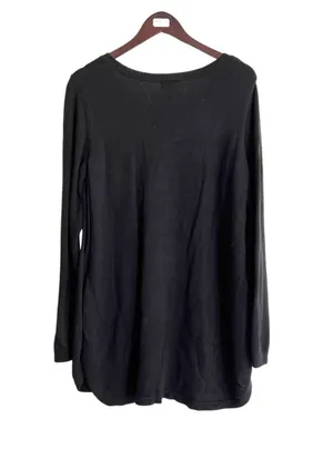 Black Maternity Nursing Sweater Relaxed Fit Sz X large thumbnail 4