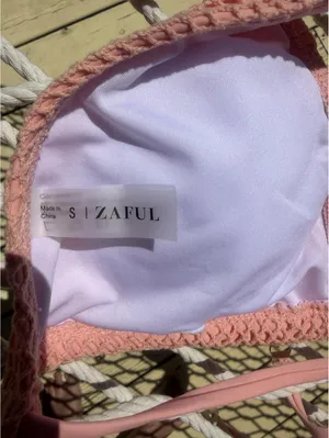ZAFUL Women Triangle String Two Piece Bikini  Tie Shell thumbnail 7