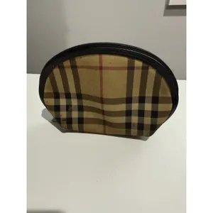 Burberry London Nova Check‎ Netural Cosmetic Bag Vanity Pouch O thumbnail 2