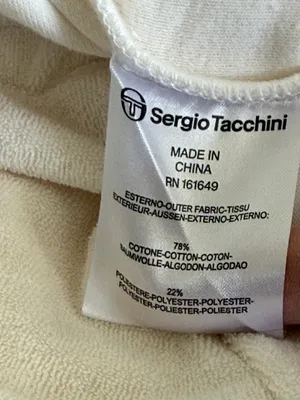 Sergio Tacchini Cream Terry Cloth‎ Mini Skirt Womens Medium Drawstring Waist NEW thumbnail 3
