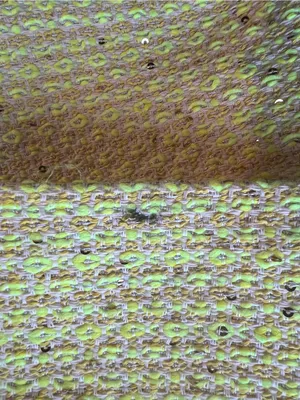 Alice + Olivia Clyde Neon Yellow Tweed Sequin Shift Mini Dress Size 2 thumbnail 4