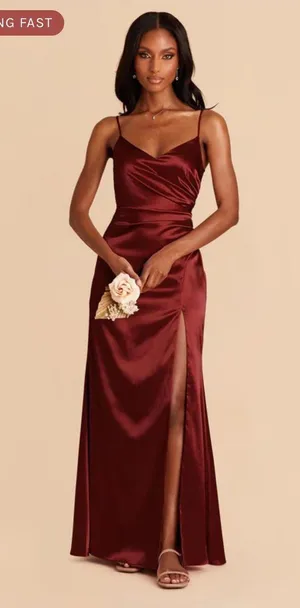 Birdy Grey Shiny Satin Catherine Dress thumbnail 1