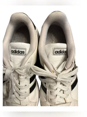 Adidas Grand Court Sneakers Women’s Size 7 White Black Classic 3-Stripes thumbnail 7