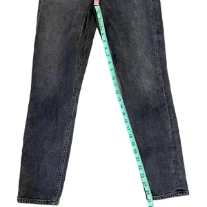 Agolde Jeans Womens 26 Washed Black High Rise Stretch Stretchy Button Fly thumbnail 9