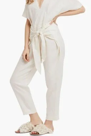 Shining Sun Tie Front Jumpsuit M thumbnail 1