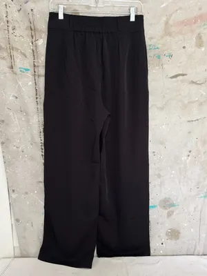 Halara High Waisted Pleated 7/8 Linen-Feel Work Wide Leg Pants with Pockets thumbnail 2