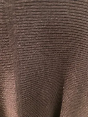 CYRUS Ribbed Sweater in Brown bell sleeves wide band thumbnail 4