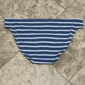 Aerie Women's Ribbed Blue Striped XXL Swim Bottoms NWOT thumbnail 7
