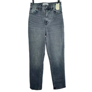 NWT Abercrombie & Fitch Curve Love The ‘90s Baggy Low Rise Gray Jeans Size 26 2 thumbnail 2