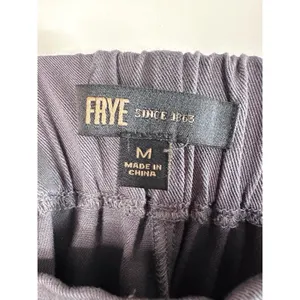 FRYE Women's 100% Rayon Shorts Size M Grey Elastic‎ Waist Tie Front Pockets NWT thumbnail 6