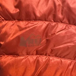 REI Womens Down Puffer Vest 650 2.0 Orange Cabin Wood Size Small Water Repellent thumbnail 6
