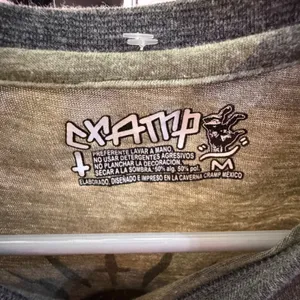 CYAmp Camo Cropped T Shirt‎ Skull Graphic Military Style Top Medium thumbnail 3