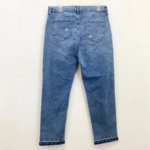 A.N.A. High Rise Straight Leg Jeans in Medium Bloom Size 14 NWT thumbnail 4