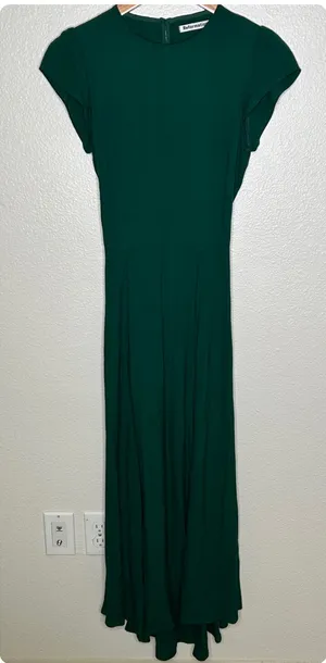 Reformation Gavin Dress green 2 thumbnail 1