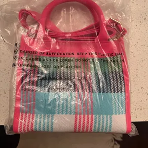 Kate Spade x Target Pink Plaid Knit Crossbody Bag thumbnail 6