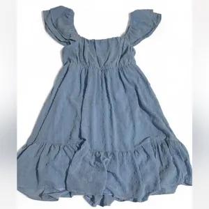 nwt Blue Textured Dress Size M thumbnail 2