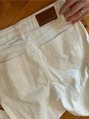 Sézane denim white jeans 36/ 4 thumbnail 5