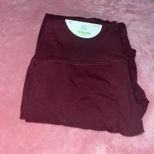Aerie burgundy leggings thumbnail 5