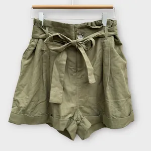 Good Luck Gem Cotton Pleated Paper Bag Tie Shorts thumbnail 1