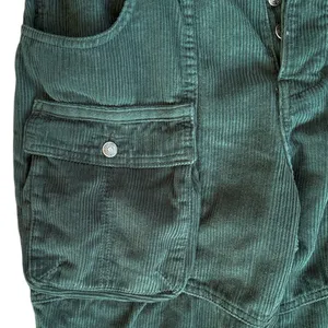 EUC Free People London Calling Moto Corduroy Pants Pine Green Size 29 thumbnail 8