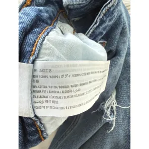 Abercrombie & Fitch Curve Love Mom Jeans 29 8R Medium Wash Distressed Button Fly thumbnail 3