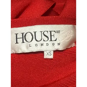 House of CB London Benedetta Red Sleeveless Straight Leg Tank Romper Jumpsuit XS thumbnail 5