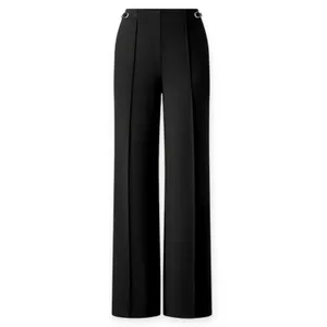 NWT OGL 4 Way Stretch Drapey High Rise Wide Leg Ankle Pants Black Size 2XL thumbnail 2