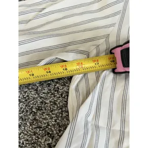 Zara Tan striped button-up long sleeve shirt M thumbnail 9