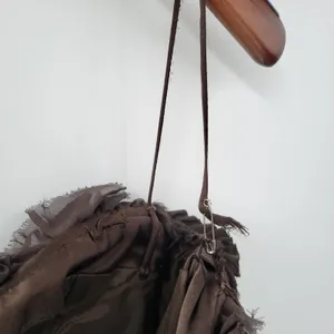 Badgley Mischka Evening Gown Dress Size 8 Brown Pleated Empire Waist Lace Bodice thumbnail 11