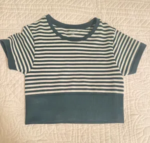 Aerie Striped Crop Top thumbnail 1