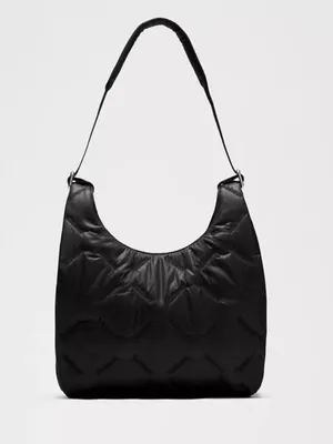 Lululemon NWT Quilty Pleasures Shoulder Bag Mini 5L Black Wordmark thumbnail 2