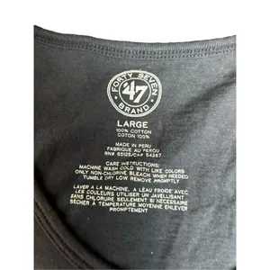 '47 Brand Women's Scoop Short Sleeve Scrum Tee Shirt - MLB Ladies T-Shirt Sz L p thumbnail 4