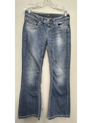 Silver jeans Lola low rise bootcut flare denim jeans pants Y2K (actual 31x30) thumbnail 3