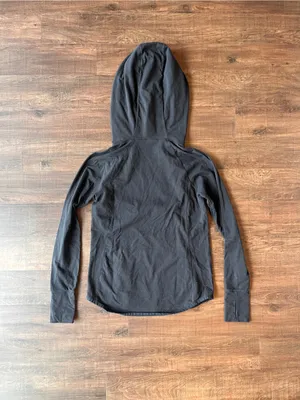Athleta Black Pullover Hoodie Women’s Size S Regular Long Sleeve Pockets thumbnail 5