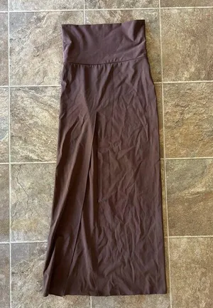 Skims Shaping Swim Long Sarong Skirt Size Small Cocoa thumbnail 3