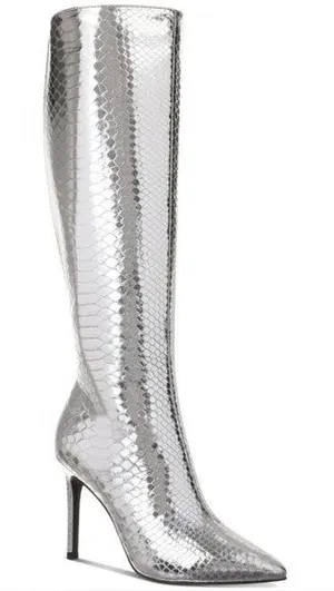I.N.C. International Concepts Women's Snakeskin Rajel Knee High Boots Size 7.5M thumbnail 1