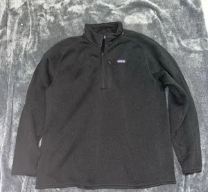 Patagonia Men’s XXL Black 1/4 Zip Fleece Pullover Jacket thumbnail 1