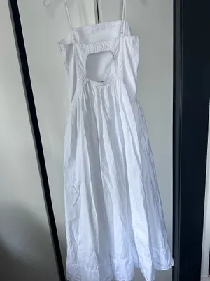 Madewell Cotton Drop Waist Poplin Maxi Dress thumbnail 3