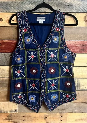 County Seat Nuovo Blue‎ Vest Size Large thumbnail 1
