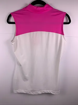 EP Pro Golf Polo Women’s S White Pink Sleeveless St Andrews 150th Anniversary thumbnail 8